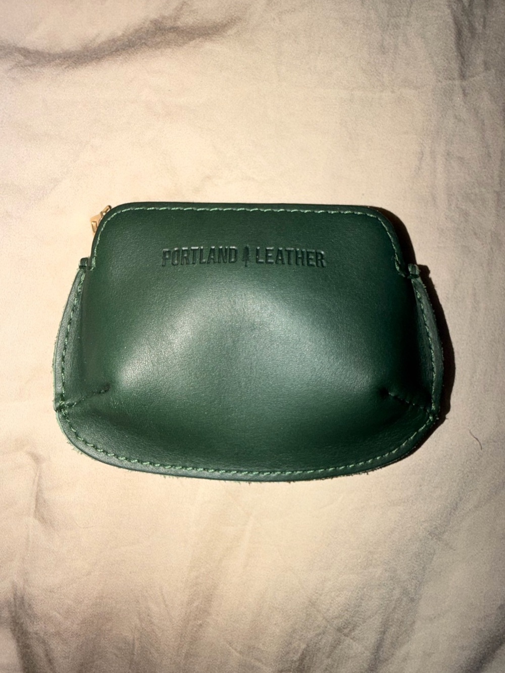 Portland Leather pinch pouch- Aruba